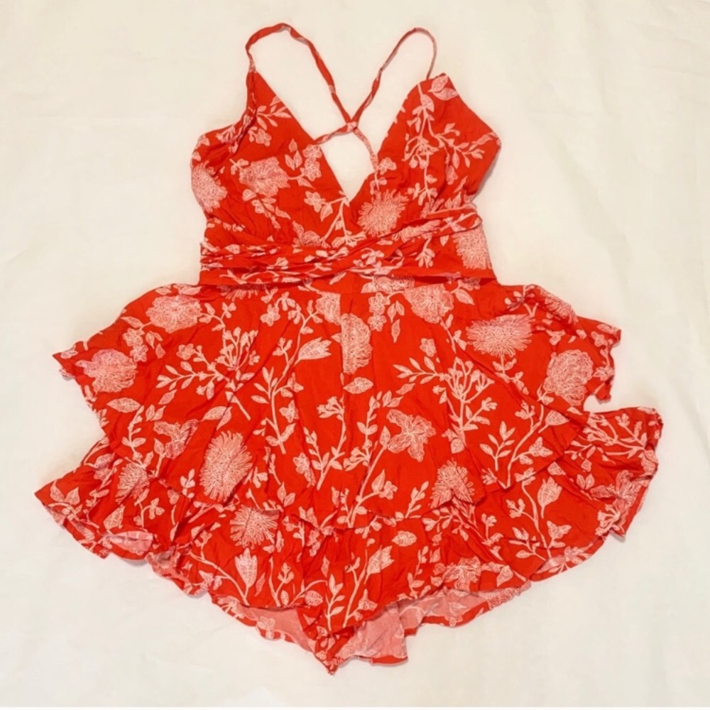 Red Romper Princess Polly
